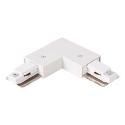 Łącznik do szynoprzewodu 1-faza biały kątowy z zasilaniem PROF.