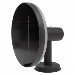 Lampa solarna elewacyjna Rondo z czujnikiem szara