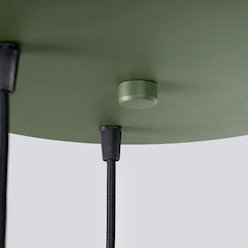 Lampa wisząca potrójna Estria 3xE14 beżowa/zielona oliwka