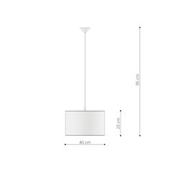 Lampa wisząca dziecięca Fairy 40 1xE27 wielokolorowa