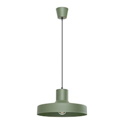 Lampa wisząca klasyczna Bilo 1xE27 zielona oliwka