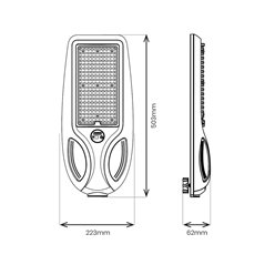 Lampa solarna uliczna LED Venice z czujnikiem 750lm 4000K