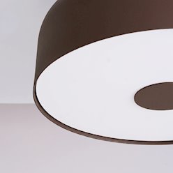 Lampa sufitowa okrągła Omiq 4xE27 brązowa
