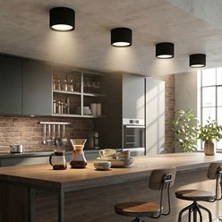 Lampa sufitowa GX53 Liora okrągła czarna