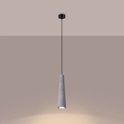 Lampa wisząca betonowa Electra 1xGU10 szara