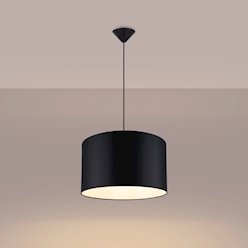 Lampa wisząca minimalistyczna Nova 40cm 1xE27 czarna