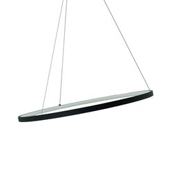 Lampa wisząca LED okrągła Perro 36W czarna
