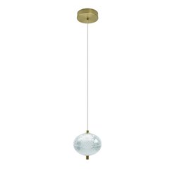 Lampa wisząca LED kula 15cm Amelia 15W - złota