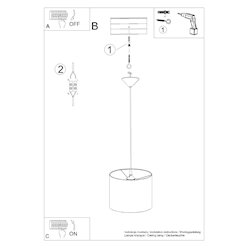 Lampa wisząca minimalistyczna Nova 30cm 1xE27 czarna