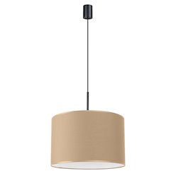 Lampa wisząca z abażurem Nevia 1xE27 taupe