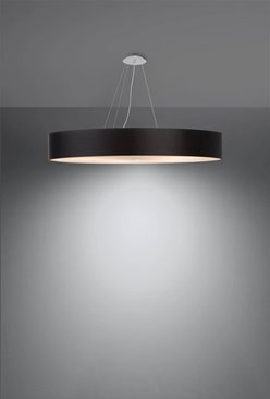 Lampa wisząca SKALA okrągła 100 cm 6xE27 czarna