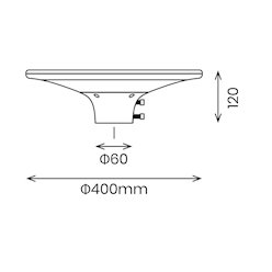 Lampa parkowa LED solarna Patio 20W 2100lm 3000-4000K