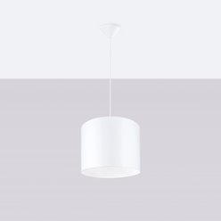 Lampa wisząca minimalistyczna Nova 30cm 1xE27 biała