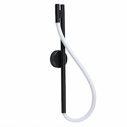 Kinkiet ścienny LED Serpente 12W CCT wężyk gładki - czarny