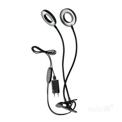 Lampa LED podwójna z klipsem do uprawy roślin 8W