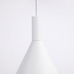 Lampa wisząca stożkowy klosz Nox 25cm 1xE27 biała