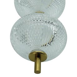 Lampa wisząca LED podwójna Amelia 30W - złota