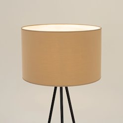 Lampa podłogowa z abażurem Nevia 1xE27 taupe