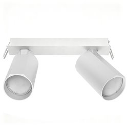Lampa wpuszczana 20cm z reflektorami SpotLine 2xGU10 biała