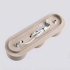 Lampa sufitowa potrójna tuba Modo 3xGx53 taupe