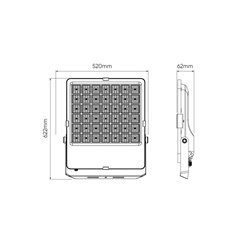 Naświetlacz LED 600W 84000lm 120st. Flux 4000K