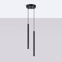 Lampa wisząca podwójna Arche 2xG9 okrągła czarna