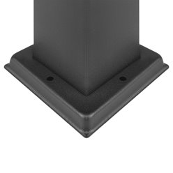 Słupek ogrodowy elektryczny z gniazdem 230V 20cm czarny