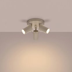 Kinkiet okrągły z reflektorami Ring 3xGU10 taupe