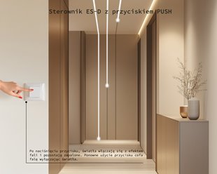 Sterownik LED schodowy Digital ES-D z czujnikami ruchu