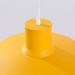 Lampa wisząca klasyczna Bilo 1xE27 żółta