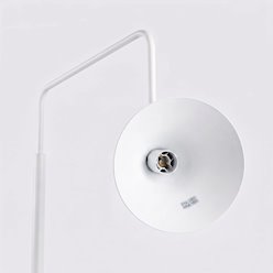 Lampa podłogowa ze stożkowym kloszem Nox 1xE14 biała
