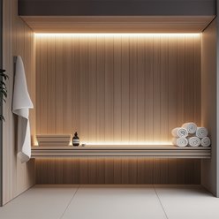 Taśma LED 24V COB IP68 Sauna Line 10W 480 LED Zimna 5m
