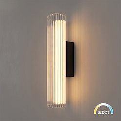 Kinkiet ścienny liniowy LED 6W 3CCT 30cm akryl czarny
