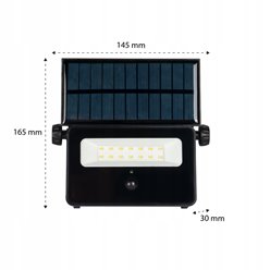 Naświetlacz LED Solarny Piro z czujnikiem 200lm 4500K