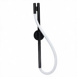 Kinkiet ścienny LED Serpente 12W CCT wężyk gładki - czarny