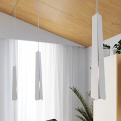 Lampa wisząca dekoracyjna Prysm 1xG9 biała