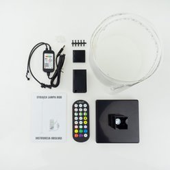 Lampa stojąca LED RGB 10W muzyczna Tuya Smart czarna
