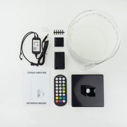 Lampa stojąca LED RGB 10W muzyczna Tuya Smart czarna