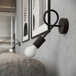 Żyrandol loftowy Levar 6xE27 czarny