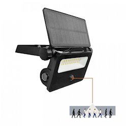 Naświetlacz solarny LED G2 10W 850lm 3CCT z czujnikiem