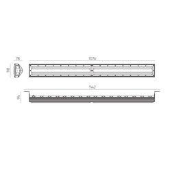 High Bay LED liniowy 200W Streakbay 20000lm 4000K