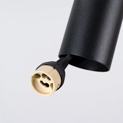 Lampa wisząca filcowa Pelta 1xGU10 czarno-granatowa