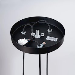 Lampa wisząca potrójna Arche okrągła 3xG9 czarna