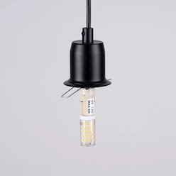 Lampa wisząca nowoczesna kula Hyperion 1xG9 czarna
