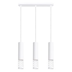 Lampa wisząca potrójna Lami 3L 3xGU10 listwa biała