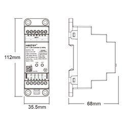 Mi-Light TR5 sterownik LED 5w1 na szynę DIN