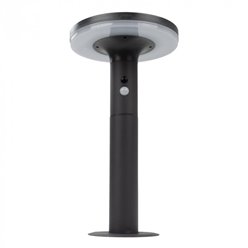 Słupek ogrodowy solarny Rondo 37cm z czujnikiem szary