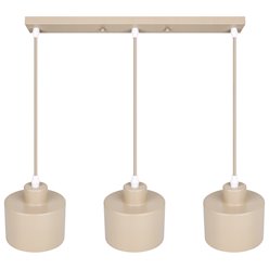 Lampa wisząca Loft 3xE27 Elena listwa 50cm beżowa