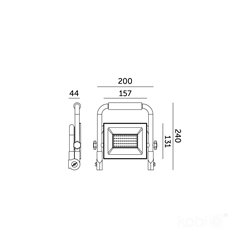 Halogen LED przenośny 50W 4250lm z przewodem 1,3m