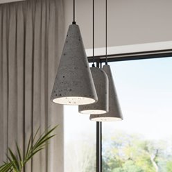 Lampa wisząca industrialna NIMIS 1xE27 szary beton